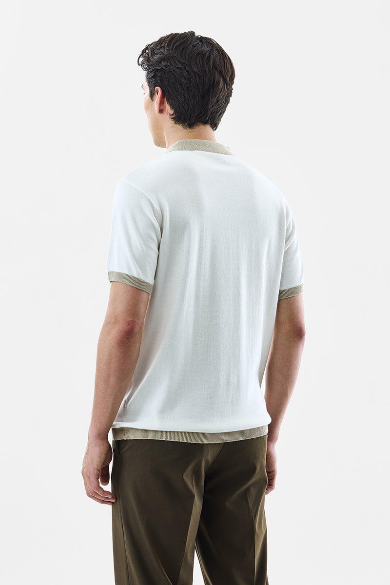 Regular Fit Poloshirt mit Reißverschluss