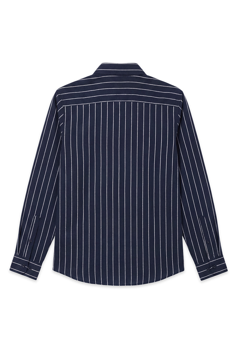Slim Fit 100% Cotton Stripes Shirt