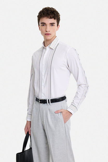 Slim Fit Stretch Stripes Luxe Shirt