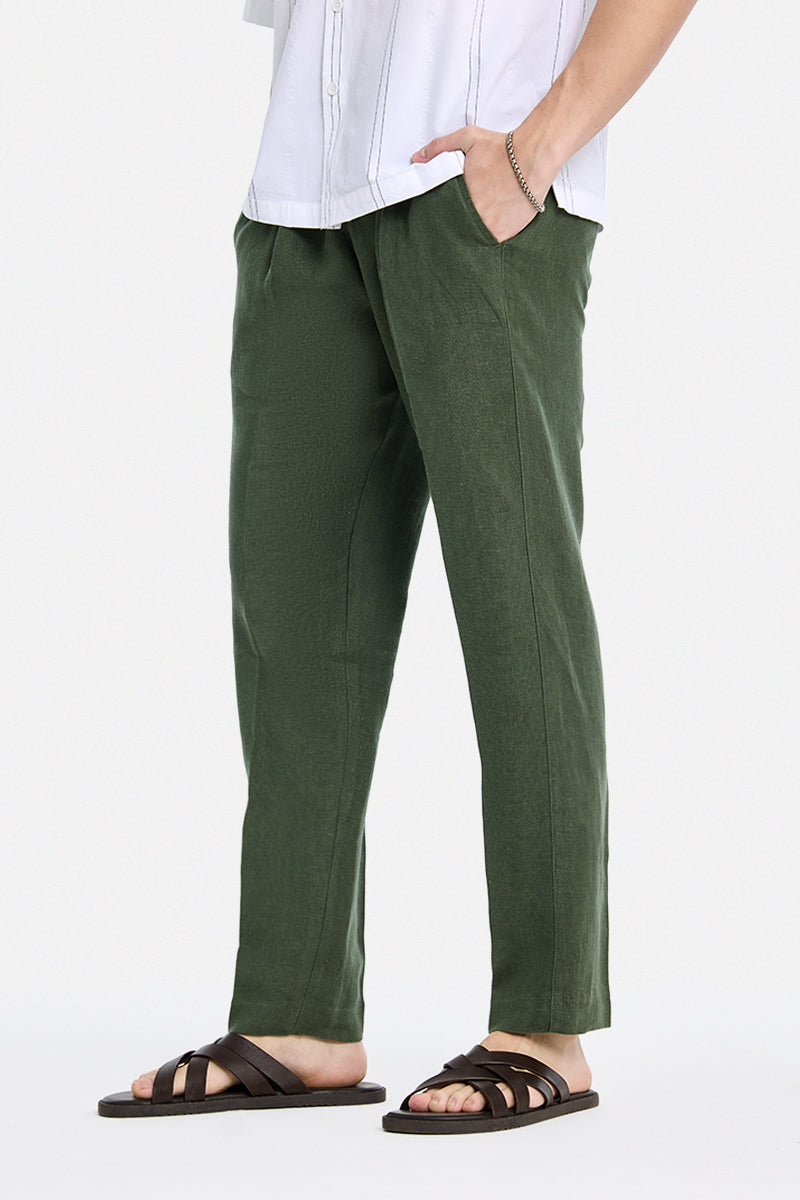 100% Linen Baggy Luxe Trousers