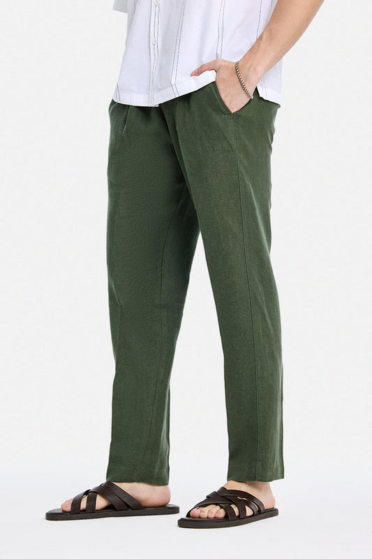 100% Linen Baggy Luxe Trousers