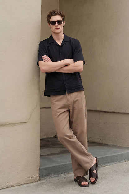 Brown Baggy Trousers