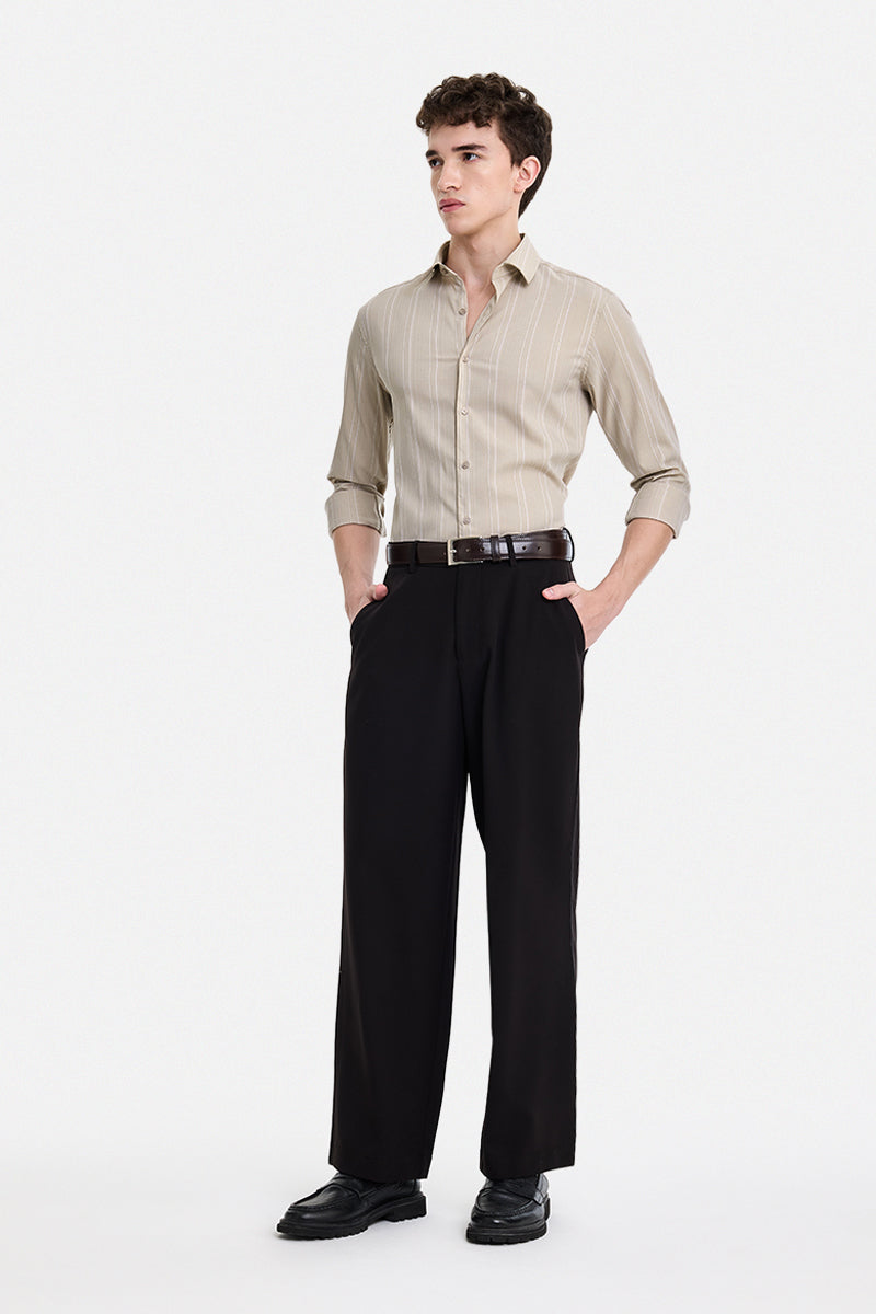 Slim Fit Stretch Stripes Luxe Shirt
