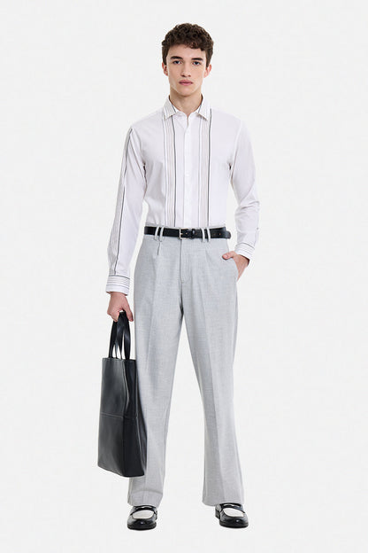 Slim Fit Stretch Stripes Luxe Shirt