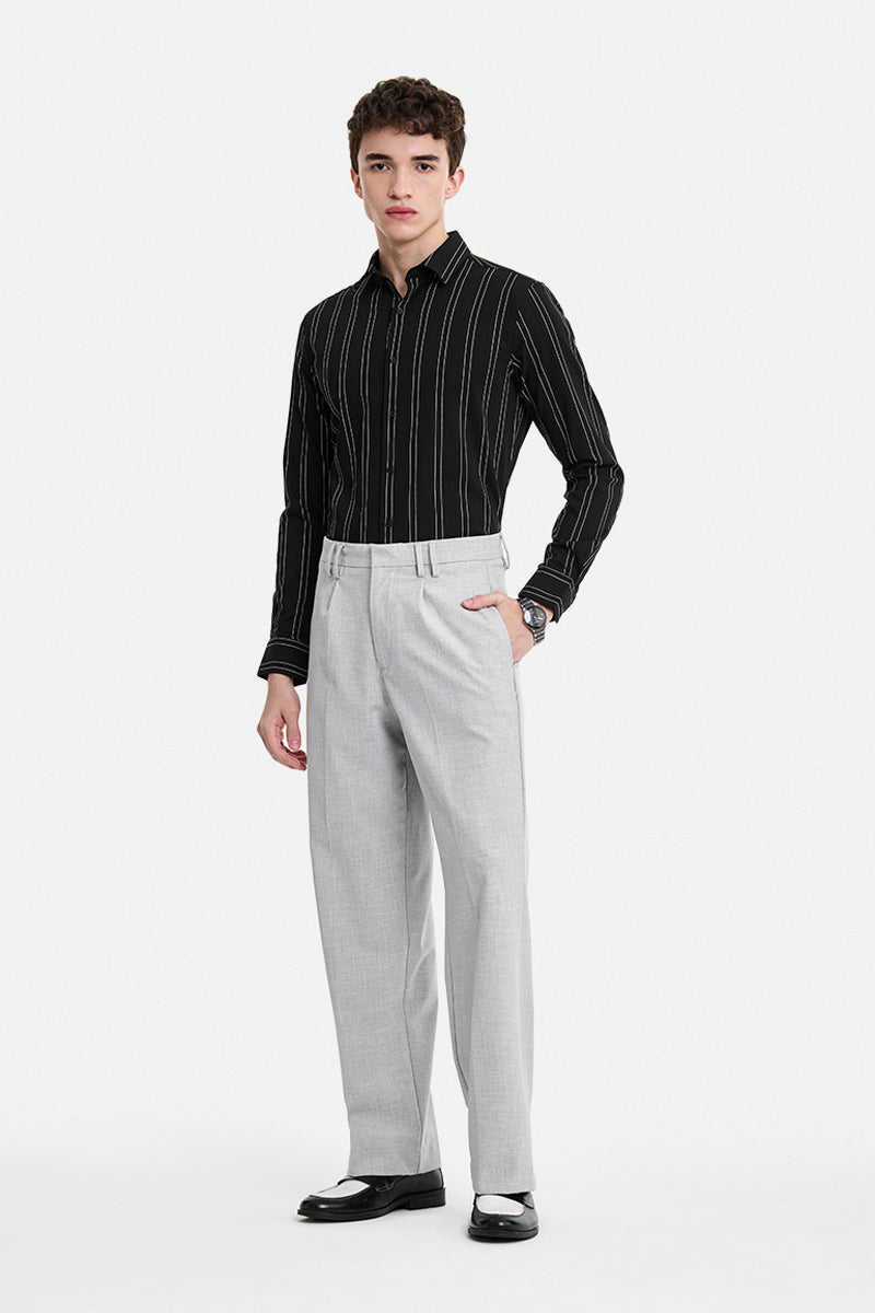 Slim Fit Stretch Stripes Luxe Shirt