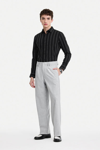 Slim Fit Stretch Stripes Luxe Shirt