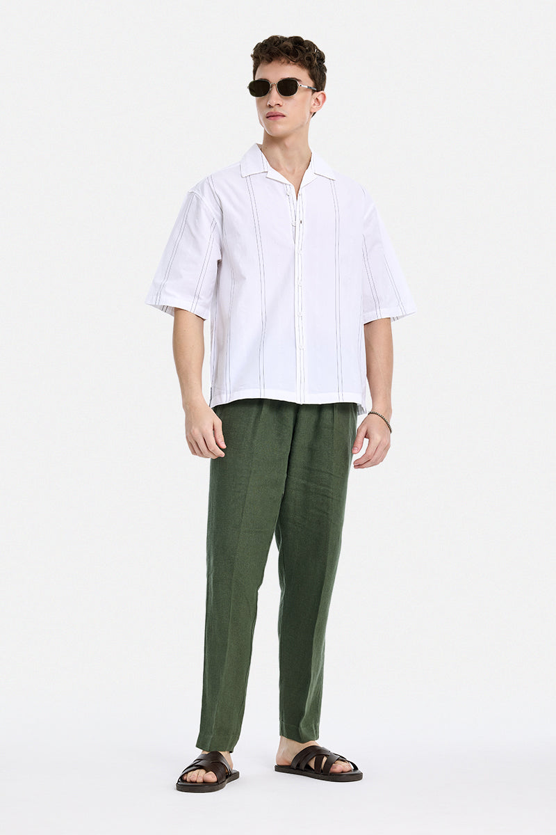 100% Linen Baggy Luxe Trousers