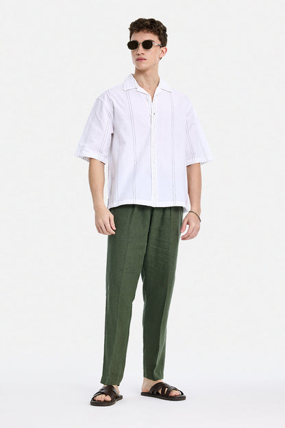 100% Linen Baggy Luxe Trousers