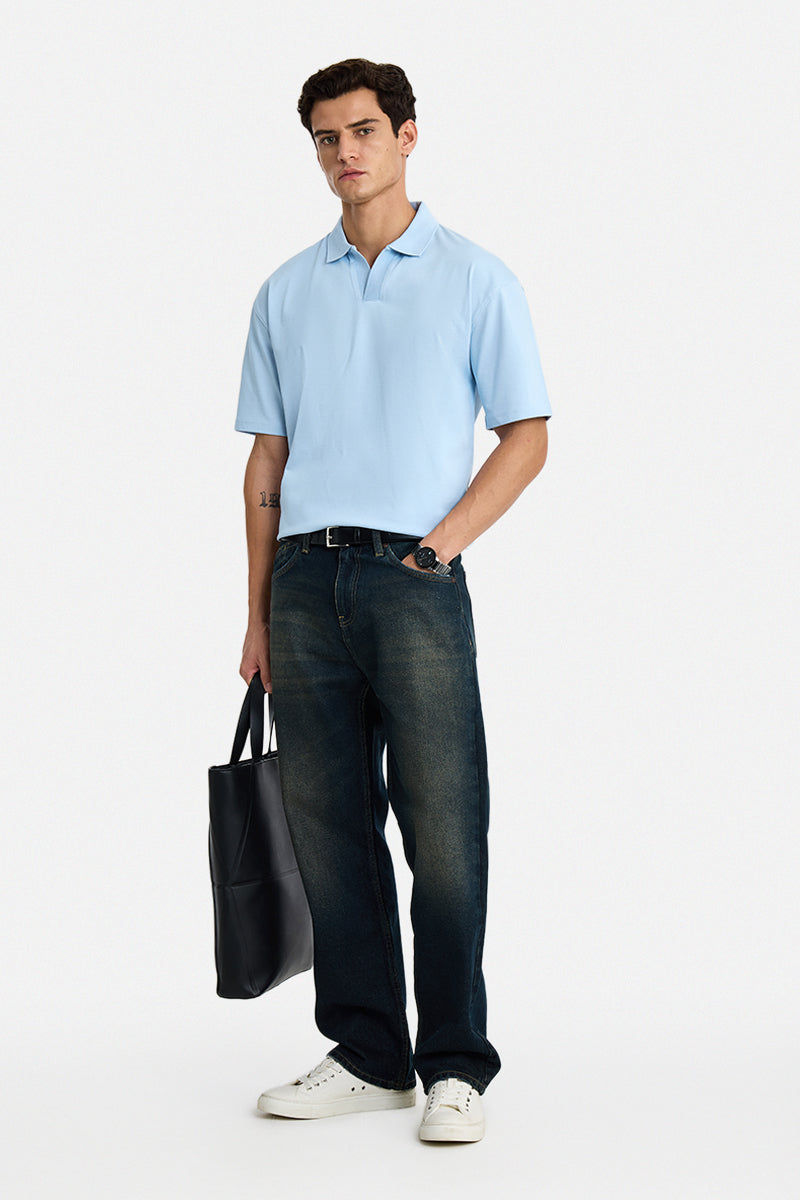 100% Cotton Oversized Polo T-Shirt