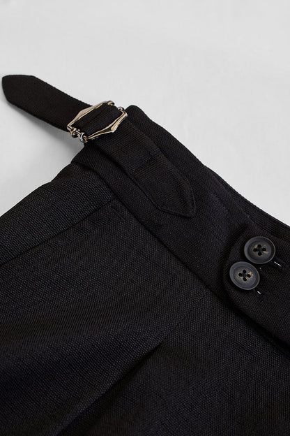 Black Slim Fit Stretch Trousers