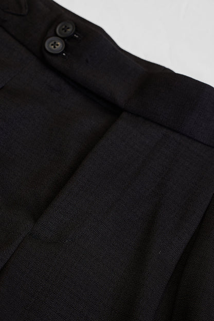Black Slim Fit Stretch Trousers