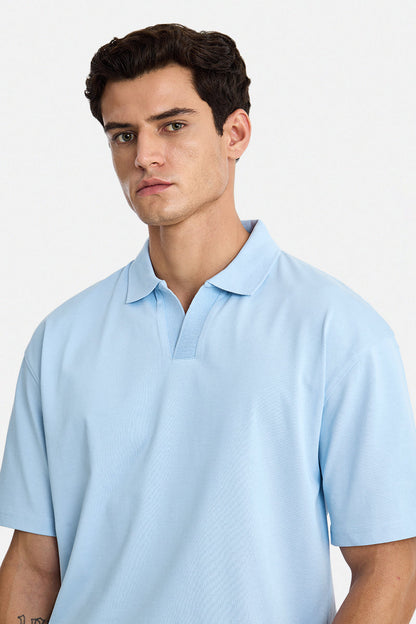 100% Cotton Oversized Polo T-Shirt