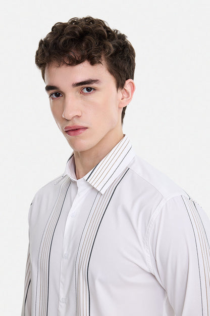 Slim Fit Stretch Stripes Luxe Shirt