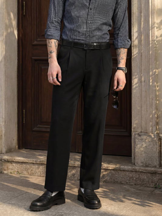 Loose Fit Stretch Trousers