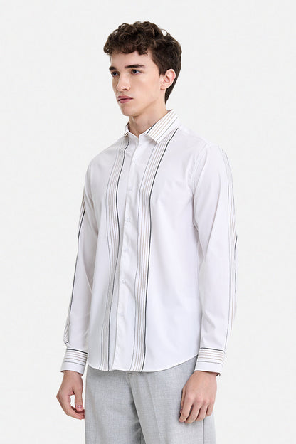 Slim Fit Stretch Stripes Luxe Shirt