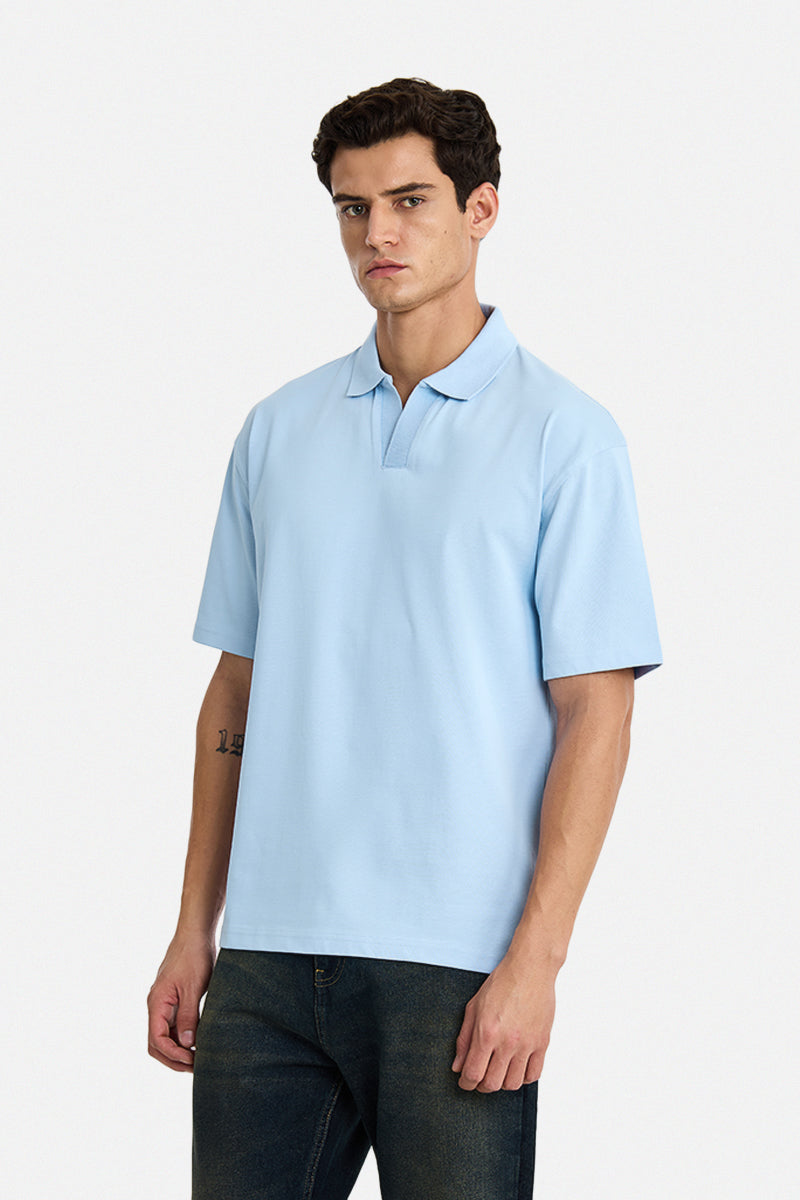 100% Cotton Oversized Polo T-Shirt