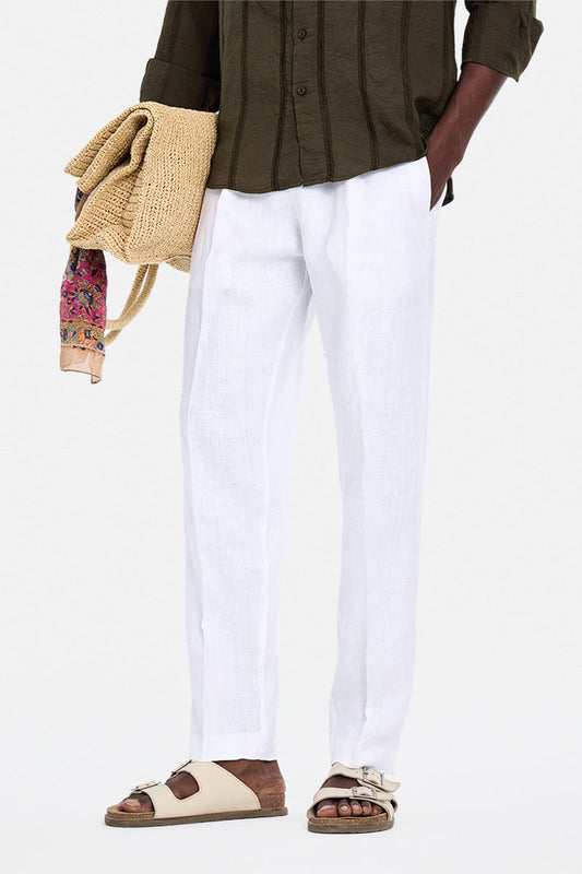 100% Linen Baggy Luxe Trousers