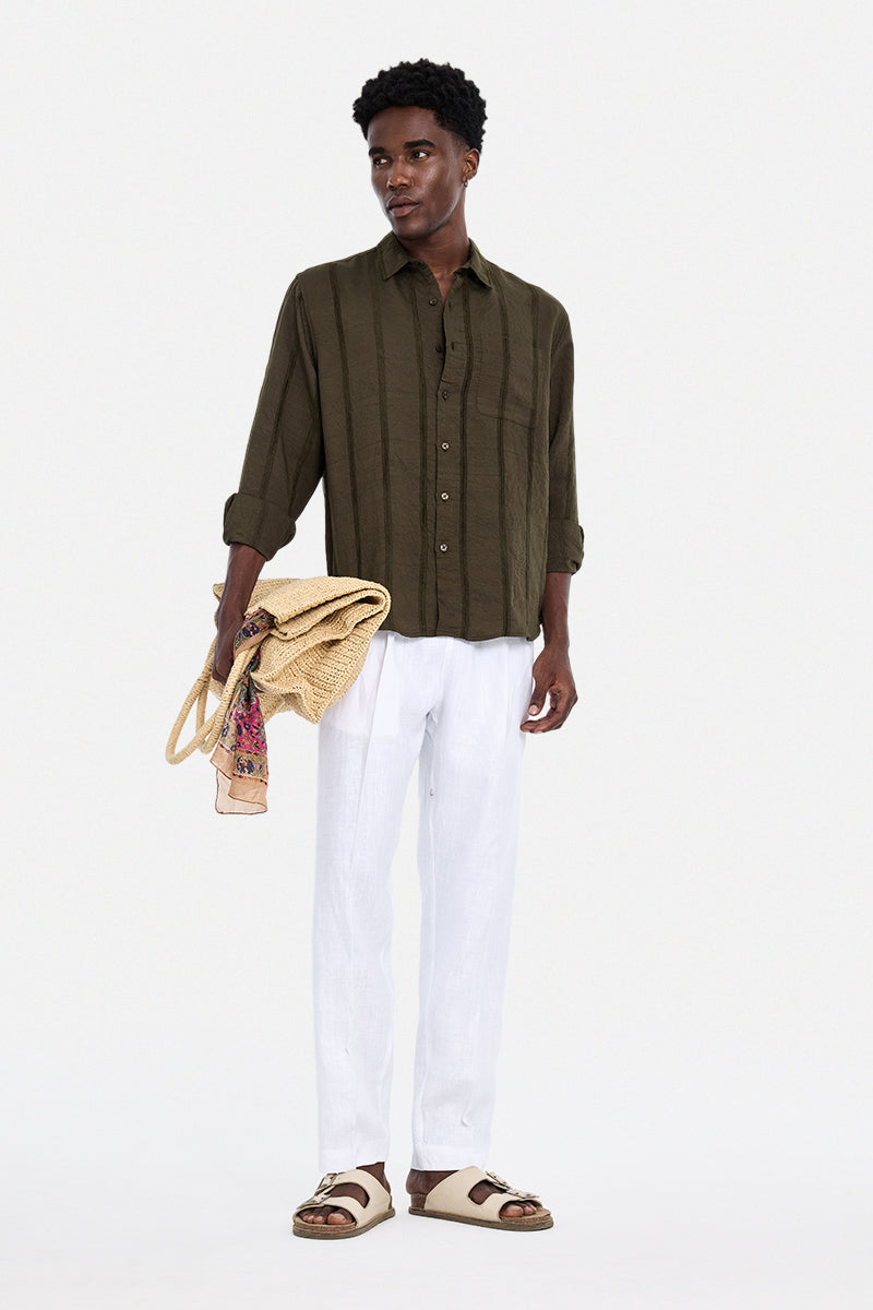 100% Linen Baggy Luxe Trousers