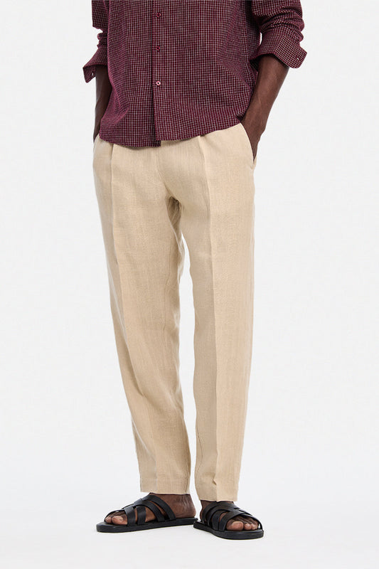 100% Linen Baggy Luxe Trousers