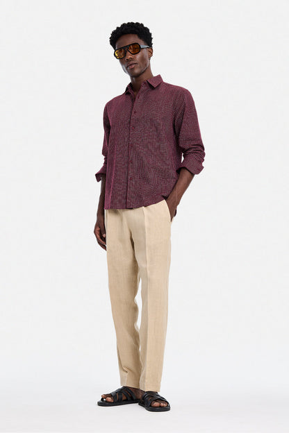 100% Linen Baggy Luxe Trousers