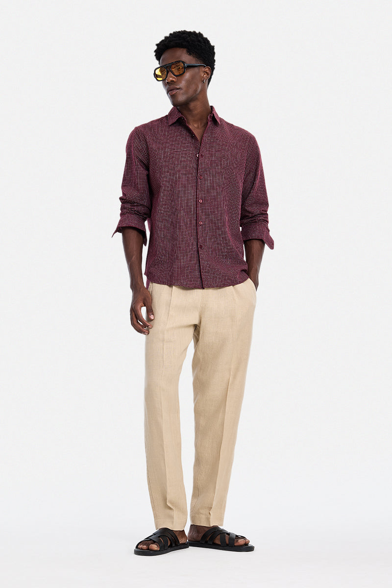 100% Linen Baggy Luxe Trousers