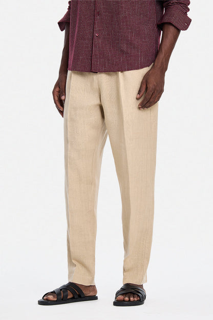 100% Linen Baggy Luxe Trousers
