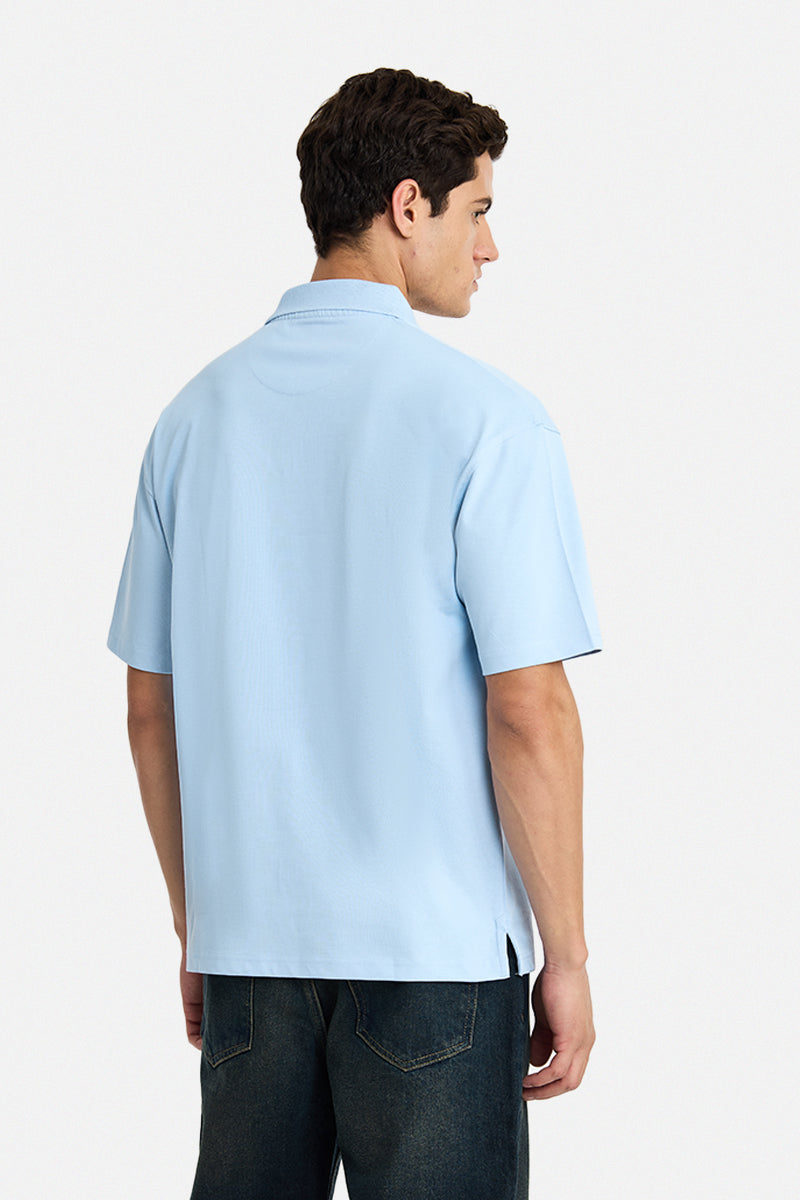 100% Cotton Oversized Polo T-Shirt