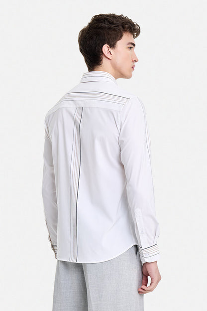 Slim Fit Stretch Stripes Luxe Shirt