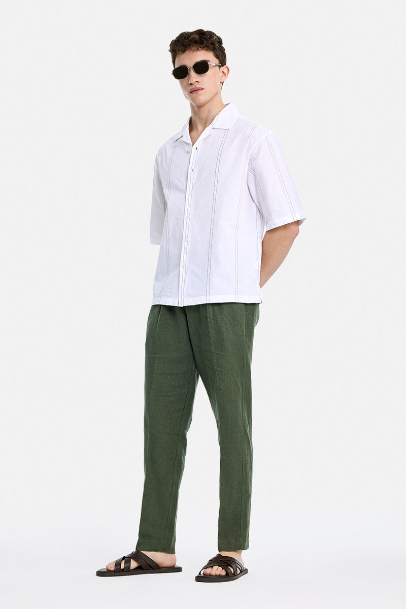 100% Linen Baggy Luxe Trousers