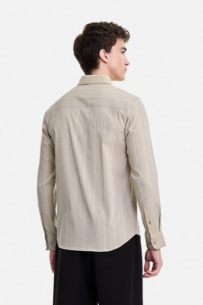 Slim Fit Stretch Stripes Luxe Shirt