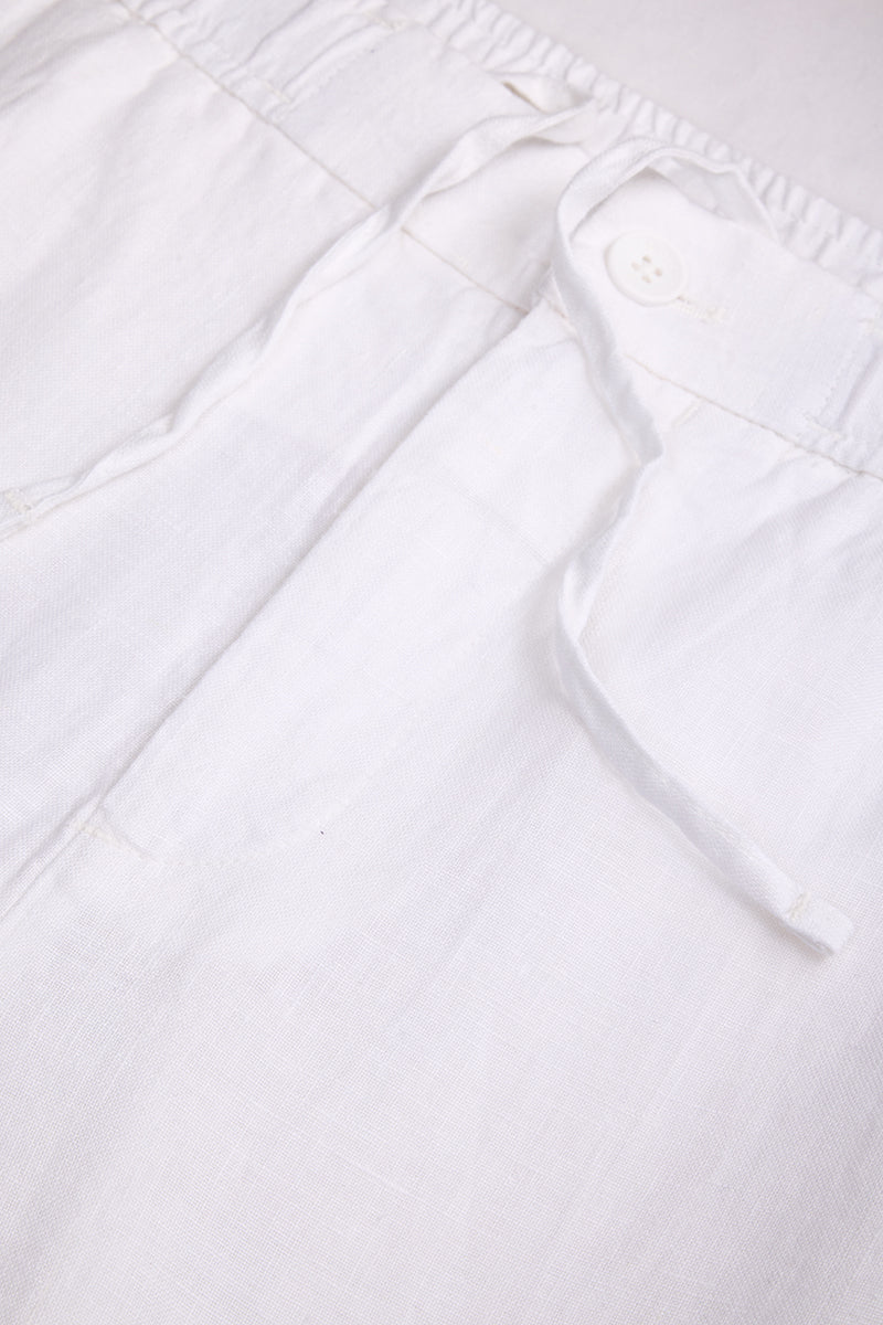 100% Linen Straight Fit Luxe Trousers