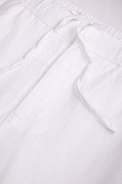 100% Linen Straight Fit Luxe Trousers