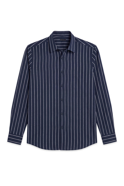 Slim Fit 100% Cotton Stripes Shirt