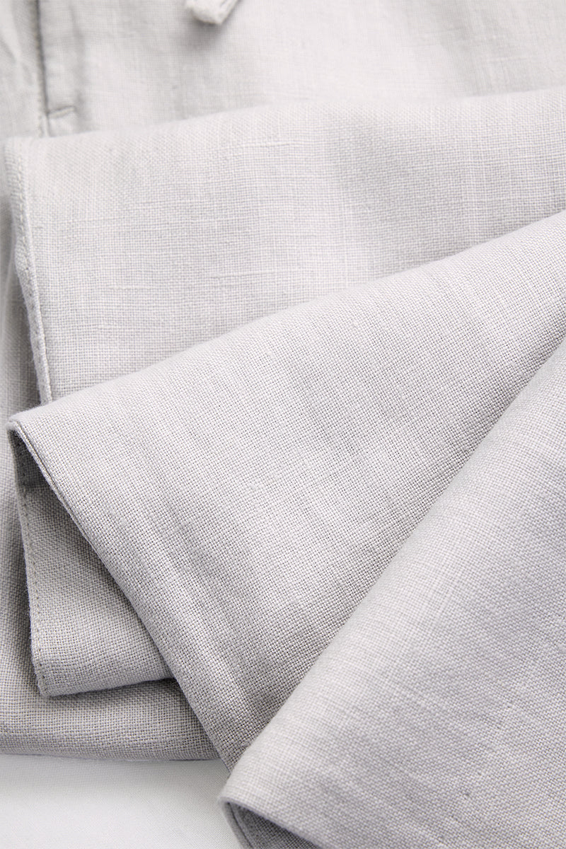 100% Linen Straight Fit Luxe Trousers