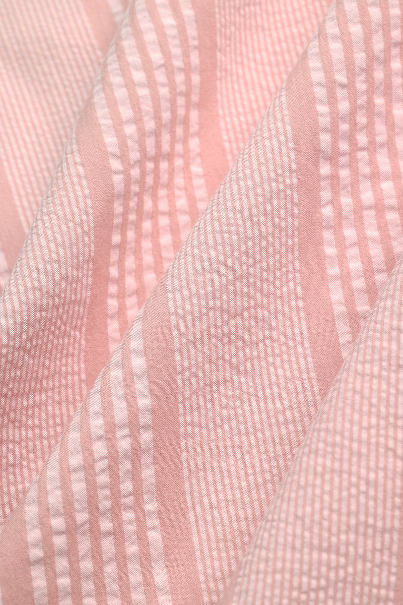 100% Cotton Box Fit Stripes Shirt