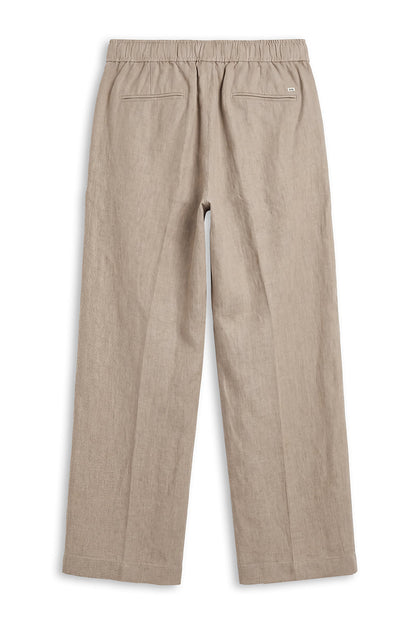 100% Linen Straight Fit Luxe Trousers
