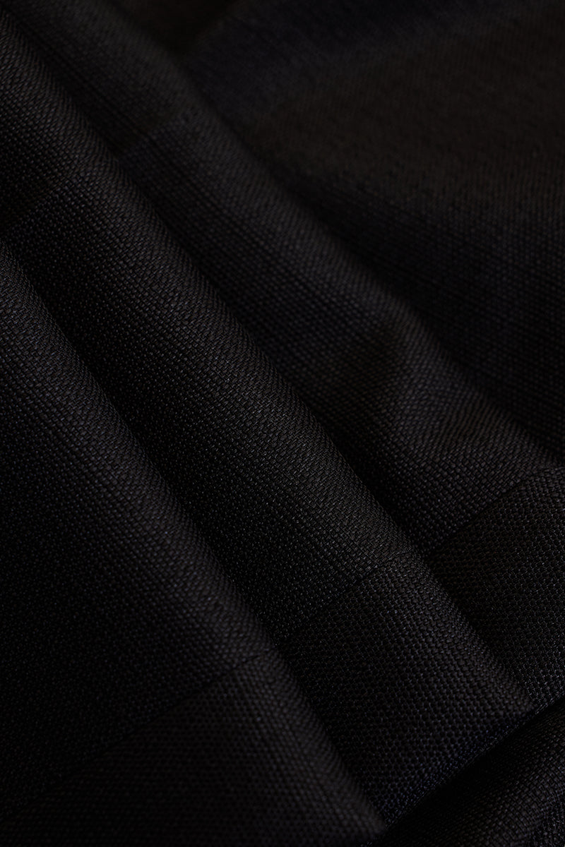 Black Slim Fit Stretch Trousers